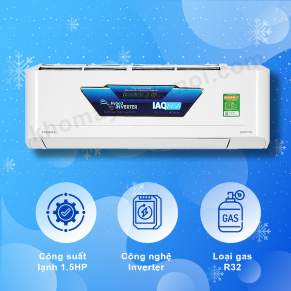 Máy lạnh Toshiba Inverter 1,5HP RAS-H13S4KCVG-V