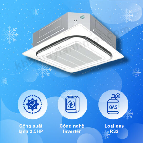 Máy lạnh âm trần Daikin Inverter FCQ60KAVEA (2.5 HP)