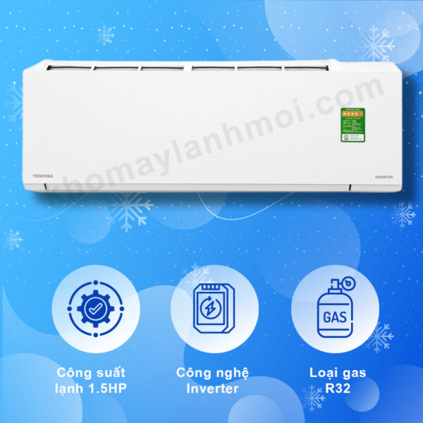 Máy Lạnh Toshiba Inverter 1.5 HP RAS H13E2KCVG-V